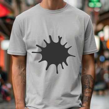 A colorful splat shape in vector format, ideal for clipping paths and cutting machines.