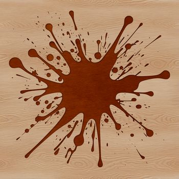 A colorful illustration of a splat shape, perfect for crafting and design projects.