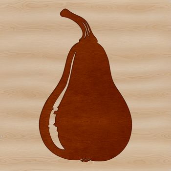A detailed illustration of a squash, suitable for use in digital designs and craft projects.