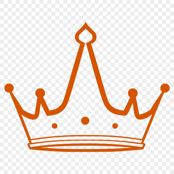 A high-resolution vector illustration of a regal crown.