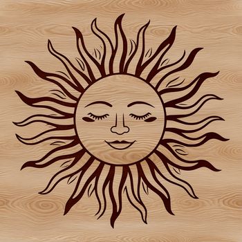 A stylized illustration of the sun in various digital formats.