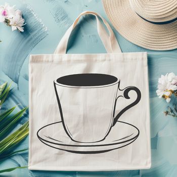 A simple illustration of a traditional ceramic teacup with delicate handle and saucer.