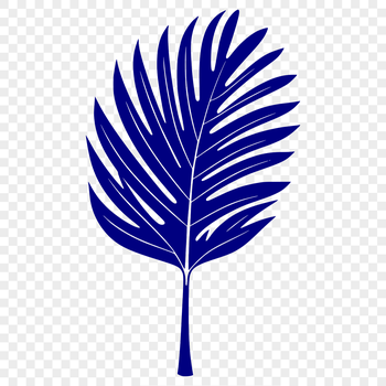 A single, green, stylized leaf with veins, suitable for vector design and cutting machine use.