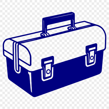 SVG icon of a toolbox with various tools and equipment.
