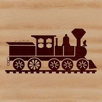 A high-quality illustration of a train in vector format.