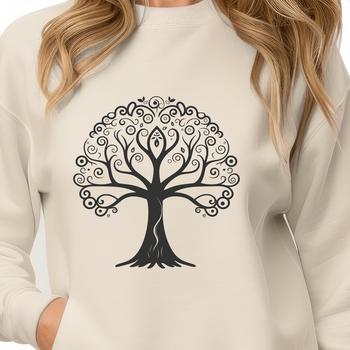 A detailed illustration of a tree, created as an SVG vector file for easy editing and customization.