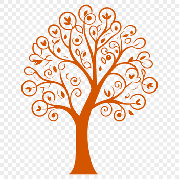 A simple vector illustration of a tree, suitable for various design projects and cutting machines.