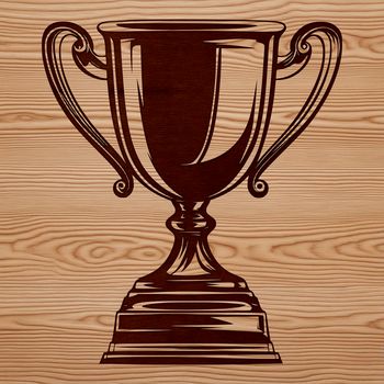 SVG trophy icon featuring a silver medal on a pedestal, suitable for digital design and commercial projects.