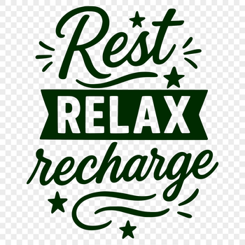 Vacation-themed quote design created as a vector graphic.