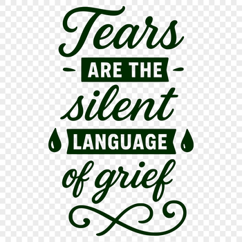 A collection of inspirational quotes about grief and loss in a clean vector format.