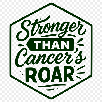 SVG vector art of inspirational quotes related to cancer survivorship.