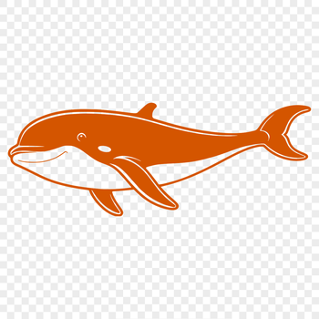 An SVG graphic of a whale suitable for commercial or personal projects.