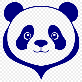A high-resolution digital illustration of a giant panda in its natural habitat.