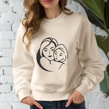A female figure with a gentle expression, suitable for Mothers Day or other occasions where a woman is the focus.