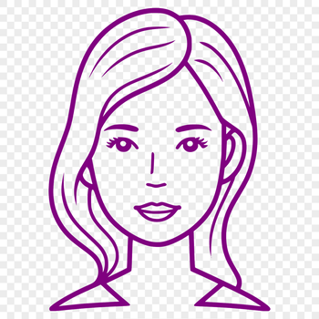 A free vector illustration of a woman in various poses for Mothers Day celebrations.
