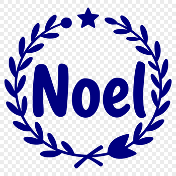 SVG file of festive holiday phrases for various design applications.