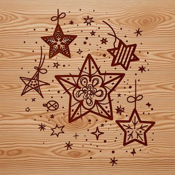 A stylized vector representation of a five-pointed star, suitable for graphic design and craft projects.