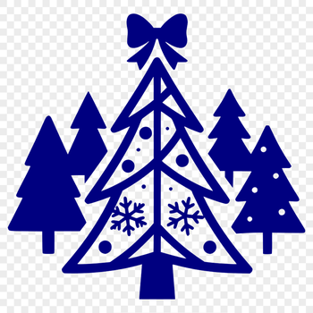 An SVG graphic representation of a festive holiday-themed tree for personal or commercial use.