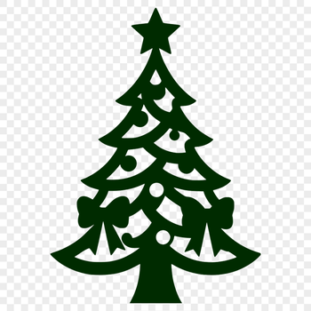 A simple graphic representation of a festive Christmas tree design suitable for digital use.