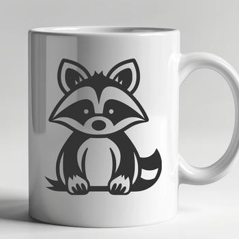 Sitting Racoon - PNG