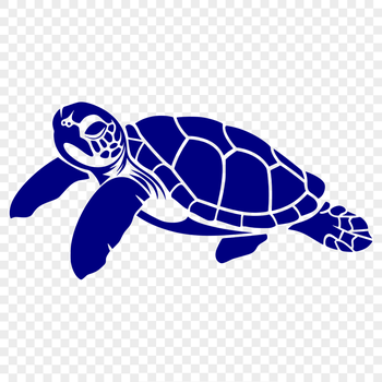 Artistic Sea Turtle SVG