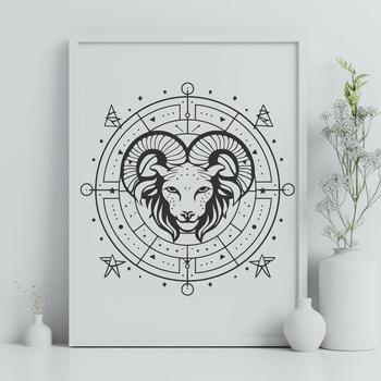 Beautiful Zodiac Symbol In SVG & PNG