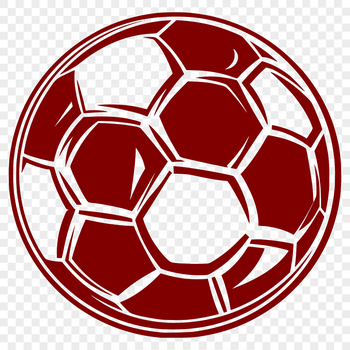 A stylized illustration of a soccer ball, ideal for vector graphics design projects.