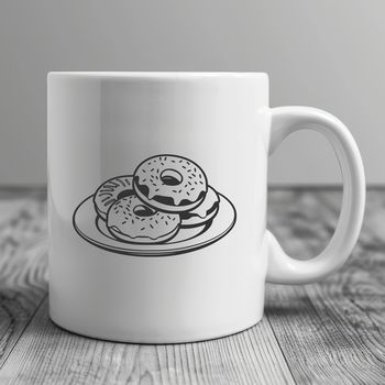 A high-quality illustration of a donut for various digital applications.