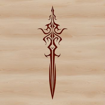 High-quality SVG design of a sword with sharp details and clean lines.