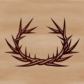 Illustrative crown of thorns symbolizing faith and sacrifice in various design formats.