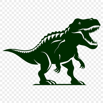 A prehistoric t rex dinosaur in full body pose.