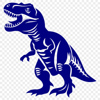 A detailed illustration of a Tyrannosaurus Rex in full body pose.