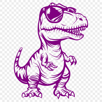 Unique T Rex Wearing Glasses