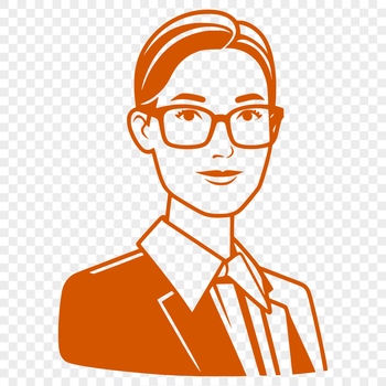 A professional illustration of an adult woman in a teaching role, suitable for educational purposes.