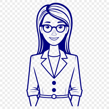 A professional teacher standing in front of a classroom, suitable for educational materials.