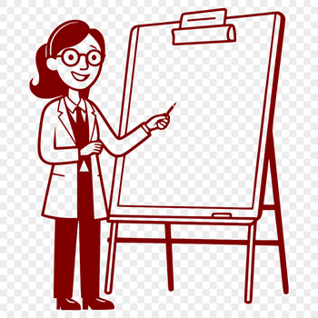 A female professional in an educational setting.