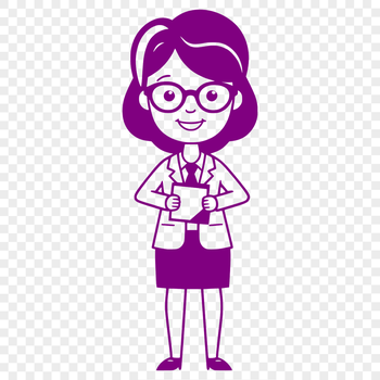 A professional woman standing in front of a classroom, illustrating the education profession.