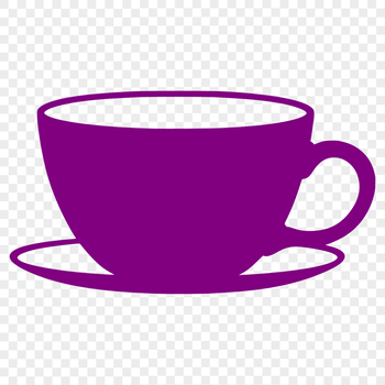 A simple, geometric design of a traditional teacup for various digital applications.