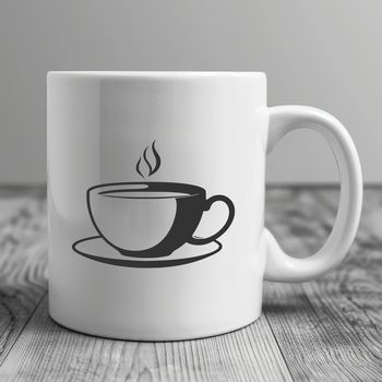 A simple teacup illustration in vector format.
