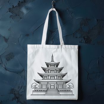 Illustration of a traditional Buddhist temple with intricate details, suitable for vector art and cutting machine designs.