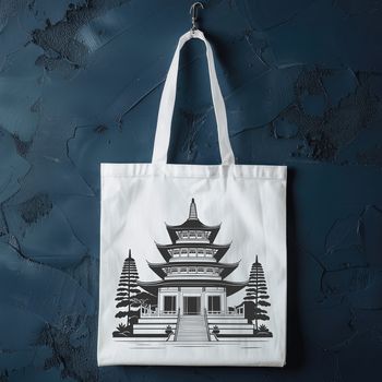 A traditional Buddhist temple with ornate architecture, inspired by Eastern cultural influences.