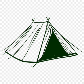 Unique Tent PNG - For Procreate Project