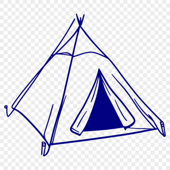 Free Unique Tent Digital Art SVG - Commercial Use