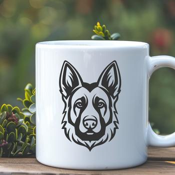 Stunning German Shepherd In DXF Format