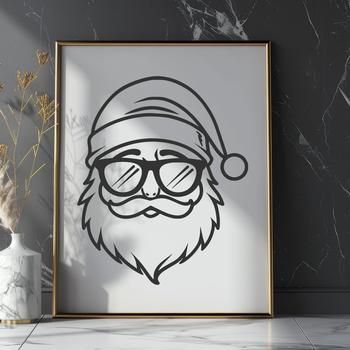 Stunning Santa Claus SVG, PNG, PDF And DXF Files