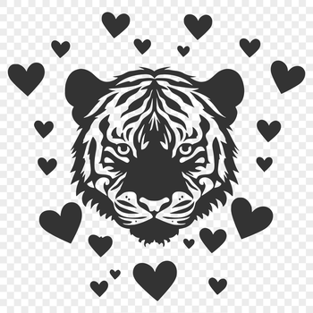 Beautiful Tiger Digital Artwork