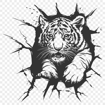 Unique Tiger Illustration