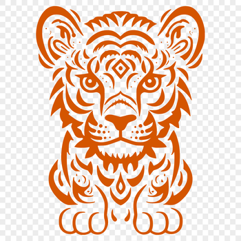 Creative Sitting Tiger PDF