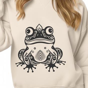 A detailed illustration of a toad in a traditional style.