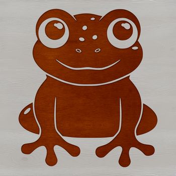 Wild toad illustration in vector format, suitable for design projects.